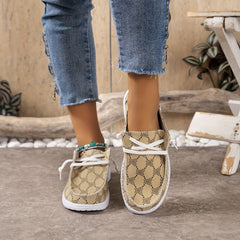 Women's Cartoon Bear Boat Shoes Lightweight Slip-on Casual Flats