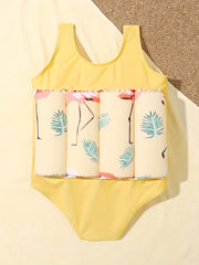 Kids Short Sleeve One Piece Swimsuit