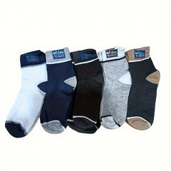 5 Pairs Versatile Sweat-absorbing Breathable Casual Sports Socks