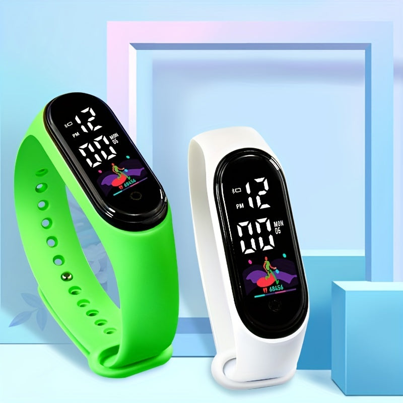 Touch Screen Tracker Silicone Sports Watch for Kids