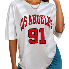 Casual Comfy Short Sleeve Lounge Tops