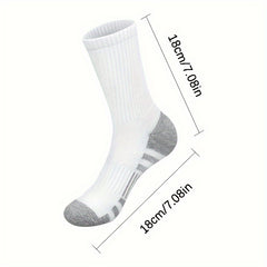 Thickened Padded Crew Socks Basketball Sweat-absorbing Outdoor Sports Socks
