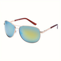 Men's Polarized Aviator Sunglasses Vintage Toad Mirror UV400