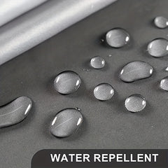 Waterproof Gray Gradient Shower Curtain with Plastic Hooks 71x71in
