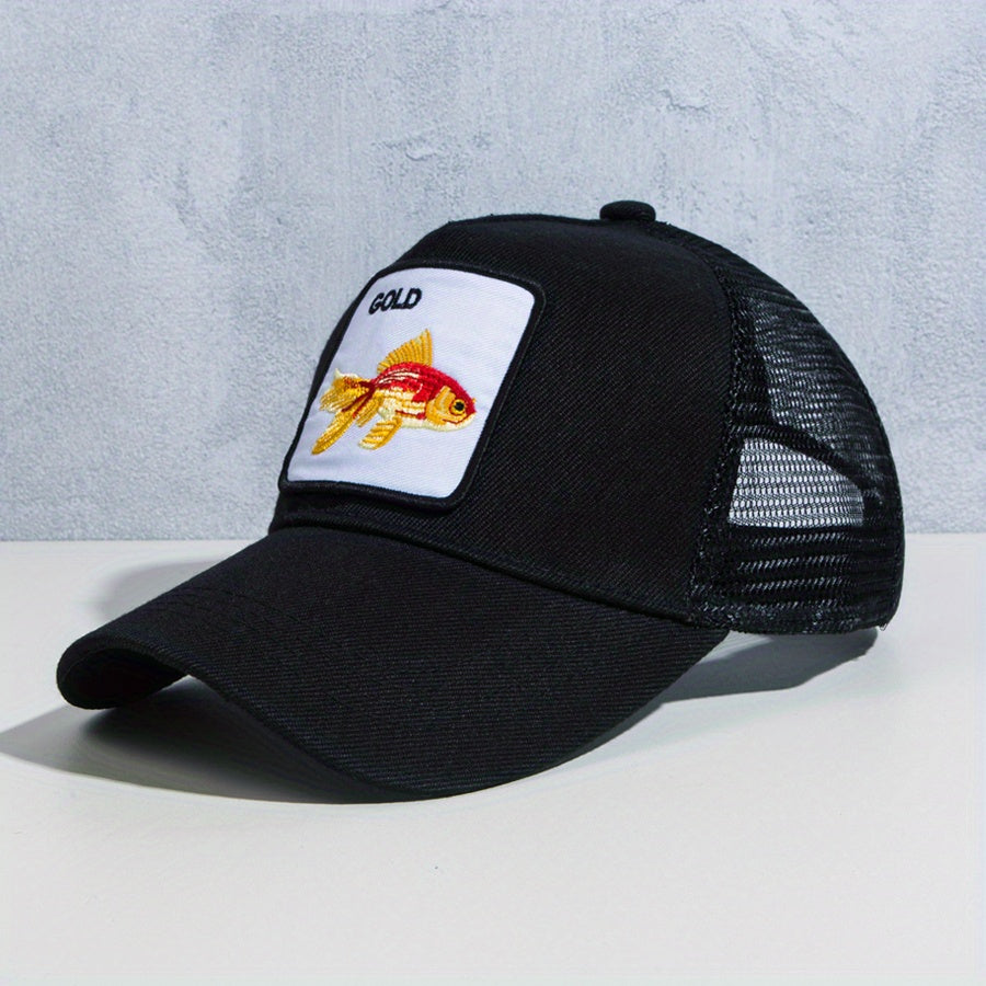Personality Animal Pattern Embroidered Baseball Cap Men's Summer Sunscreen Sunsh