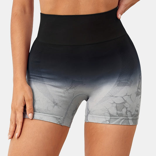 Tie Dye High Waist Sports Shorts for Women