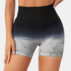 Tie Dye High Waist Sports Shorts for Women