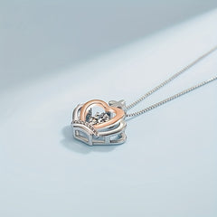 Rhinestone Crown Pendant Necklace for Sister