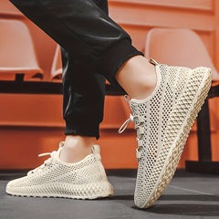 Men's Lace-up Sneakers Lightweight Breathable Athletic Shoes