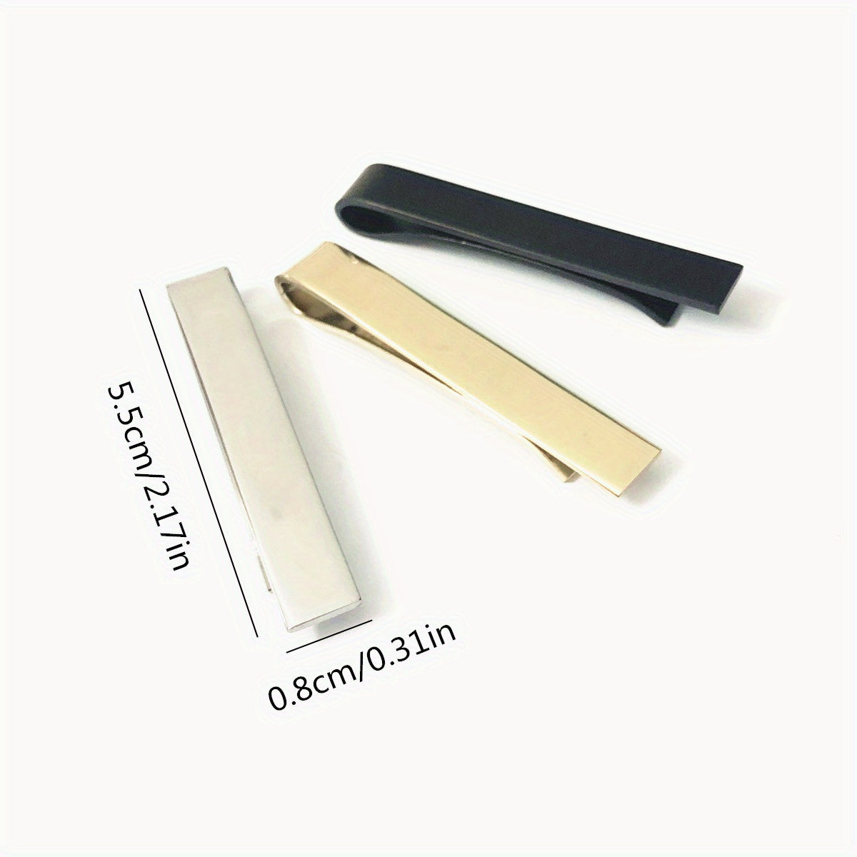 3pcs Formal Business Tie Clips Set