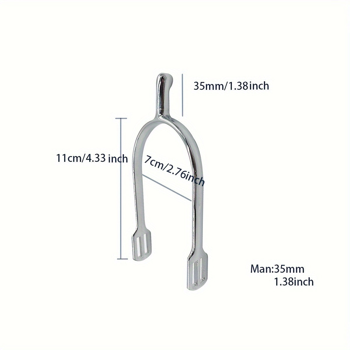 Zinc Alloy Spurs for Equestrian Men & Women