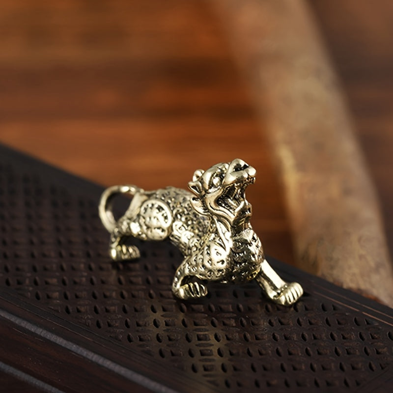 Brass Pixiu God Beast Keychain Lucky Pendant Ornament