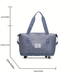 Foldable Travel Duffle Bag With Wheels Large Capacity Lightweight
