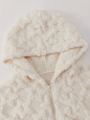 Cozy Fuzzy Pajama Set with Hooded Top & Pants