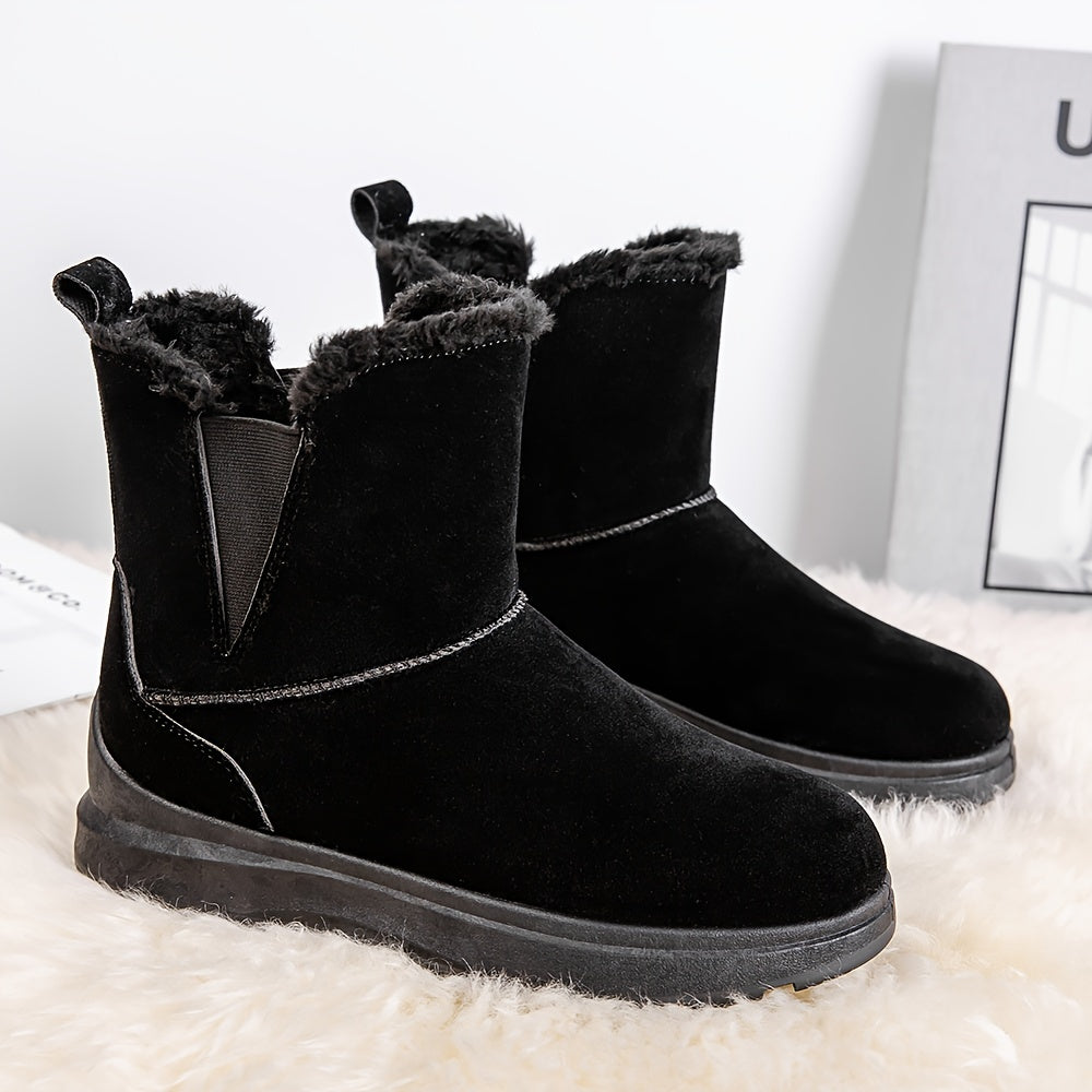 Women's Platform Snow Boots Plush Lined Short Boots