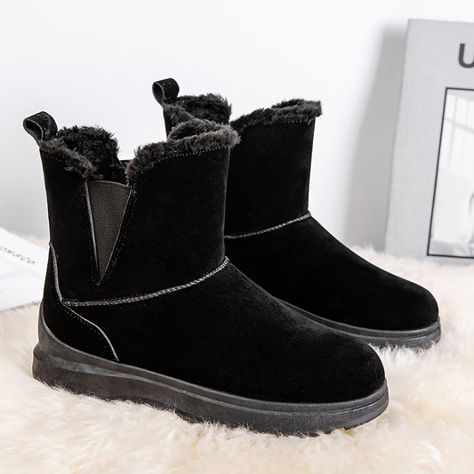 Women's Platform Snow Boots Plush Lined Short Boots