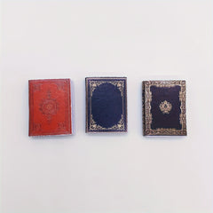 3pcs 1:12 Dollhouse Books Study Bedroom Library Decoration Christmas Gift