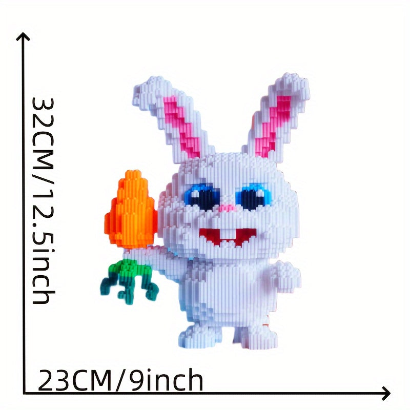 4201pcs Bunny Building Blocks Set DIY Tabletop Display for Thanksgiving