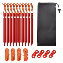 Aluminum Alloy Camping Tent Stakes for Backpacking & Canopies