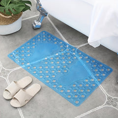 Anti-Slip Shower Stall Mat With Drain Holes & Suction Cup