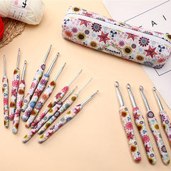 14pcs Crochet Hook Set Soft Handle For Arthritic Hands 2-10mm