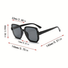 Square Rivet Gradient Sunglasses UV400