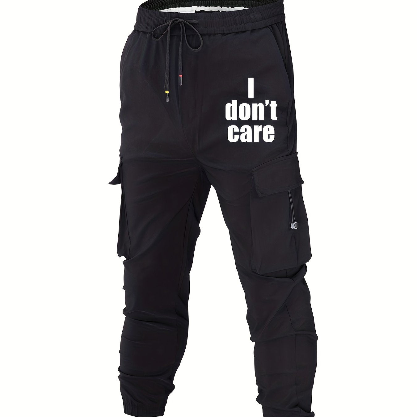 Men's Drawstring Cargo Joggers Outdoor Pants