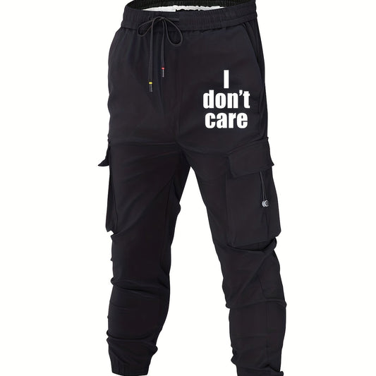 Men's Drawstring Cargo Joggers Outdoor Pants
