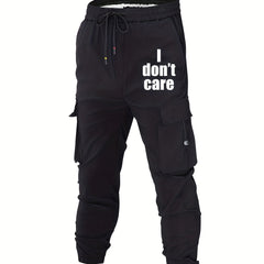 Men's Drawstring Cargo Joggers Outdoor Pants