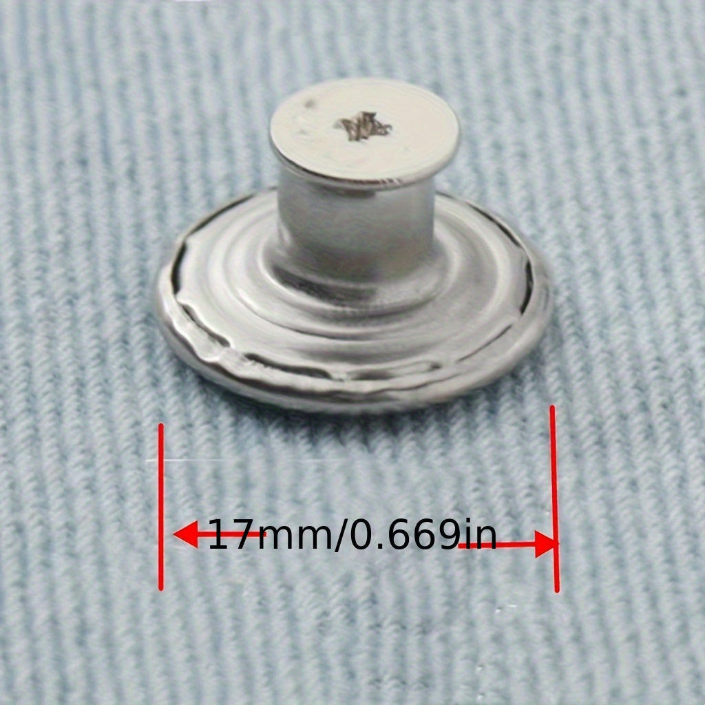 20pcs Snap Buttons Copper Alloy Star Letter Designs Easy Snap Replacement