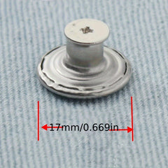 20pcs Snap Buttons Copper Alloy Star Letter Designs Easy Snap Replacement