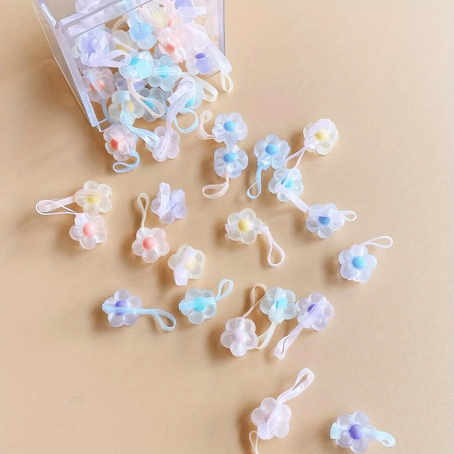 Colorful Rubber Bands Flower Star Hair Tie Children's Head Rope