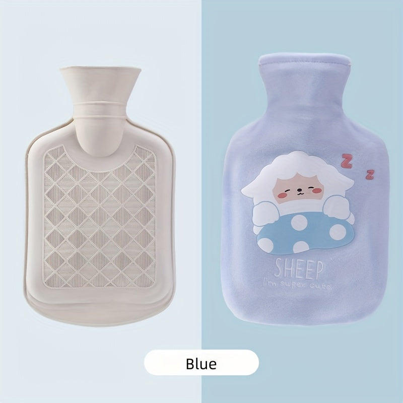 Rainbow Sheep Hot Water Bag Thickened Rubber Liner Portable Warm Water Bag