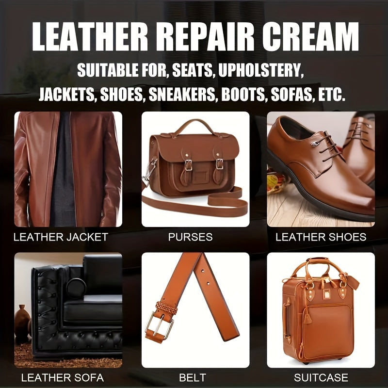 Leather Repair Cream for Car Seat & Furniture Stain Removal