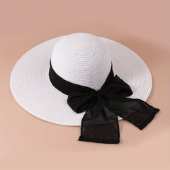 Sun Hat Wide Brim UV Protection Straw Hat Classic Floppy Beach Hats For Women