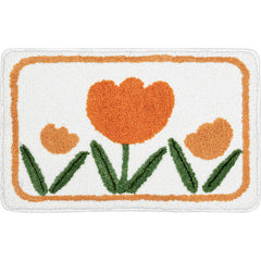 1pc Cartoon Floor Mat Toilet Water Absorbent Non-slip Bathroom Mat