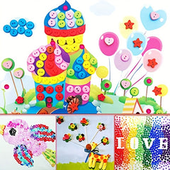650pcs Mixed Buttons Assorted Sizes Round Resin Buttons DIY Crafts