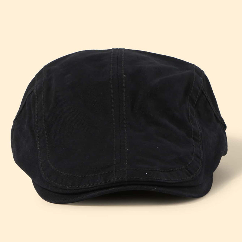 Cotton Solid Berets Cap Unisex Men Women's Cap Christmas Gift