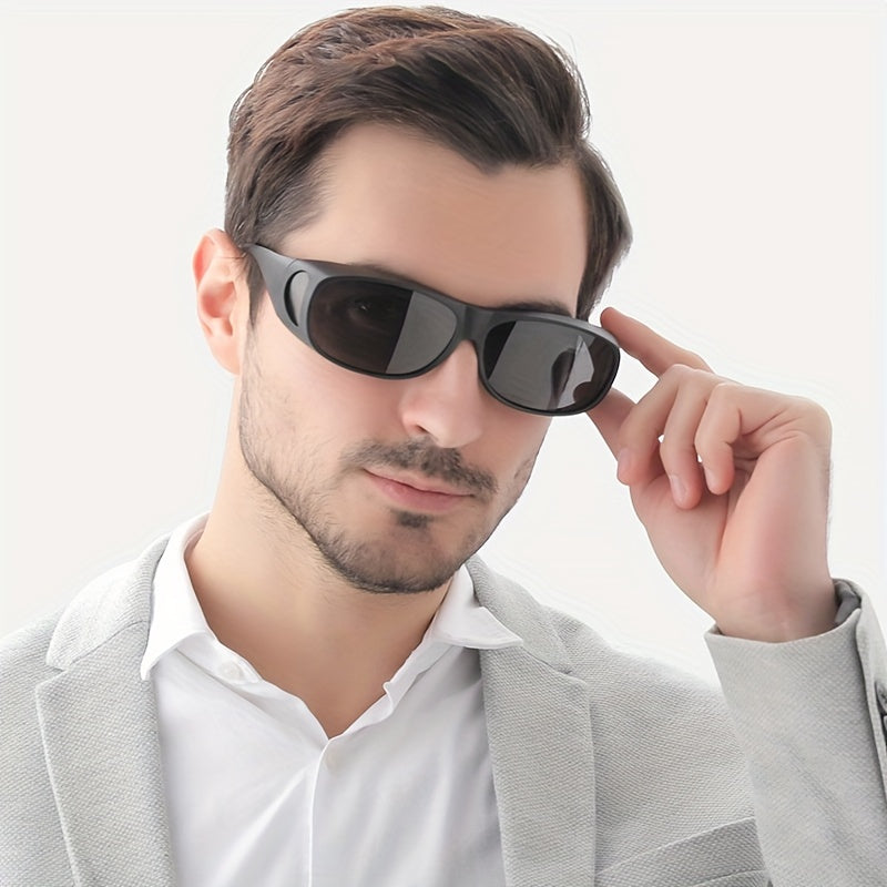 Men's Sports Sunglasses Sandproof Windproof Night Vision Driving Glasses