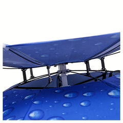 2pcs Double Layer Umbrella Hat Adjustable UV Protection Fishing Umbrella