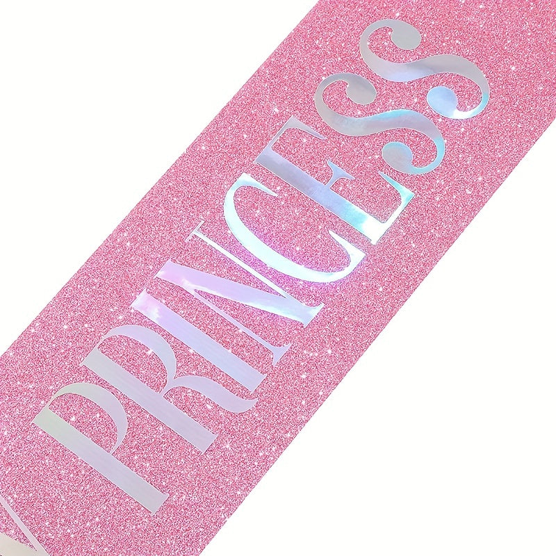Golden Glitter Onion Shoulder Strap Princess Birthday Belt