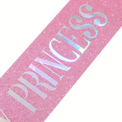 Golden Glitter Onion Shoulder Strap Princess Birthday Belt