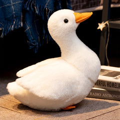 Soft Yellow Duck Plush Toy with Orange Beak - Adorable Home Decor Gift