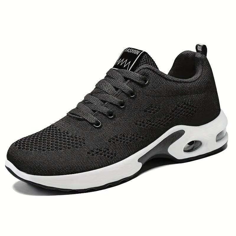 Women's Breathable Mesh Sneakers Casual Lace Up Air Cushion Shoes Comfortable