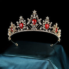 Crystal Headband Queen Princess Baroque Style Crown Head Jewelry