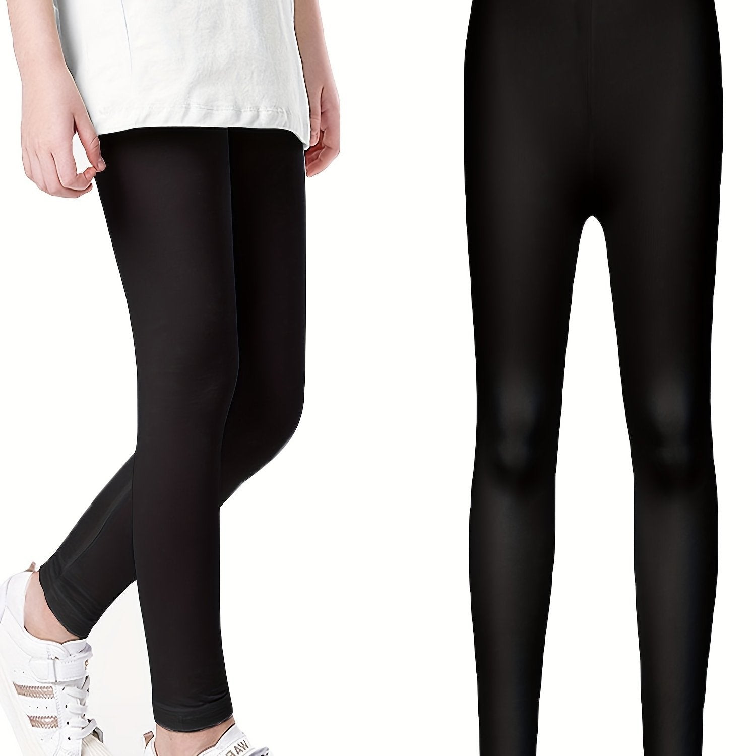 Girls Athletic Leggings Elastic Waist Casual Pants Kids Spring Summer Clothes