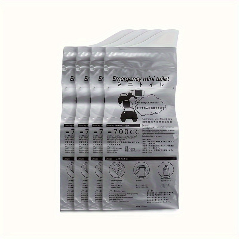4pcs Car Toilet Self-driving Leisure Car Emergency Urine Bag
