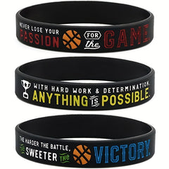 Basketball Silicone Bracelet Basketball Rubber Wristband