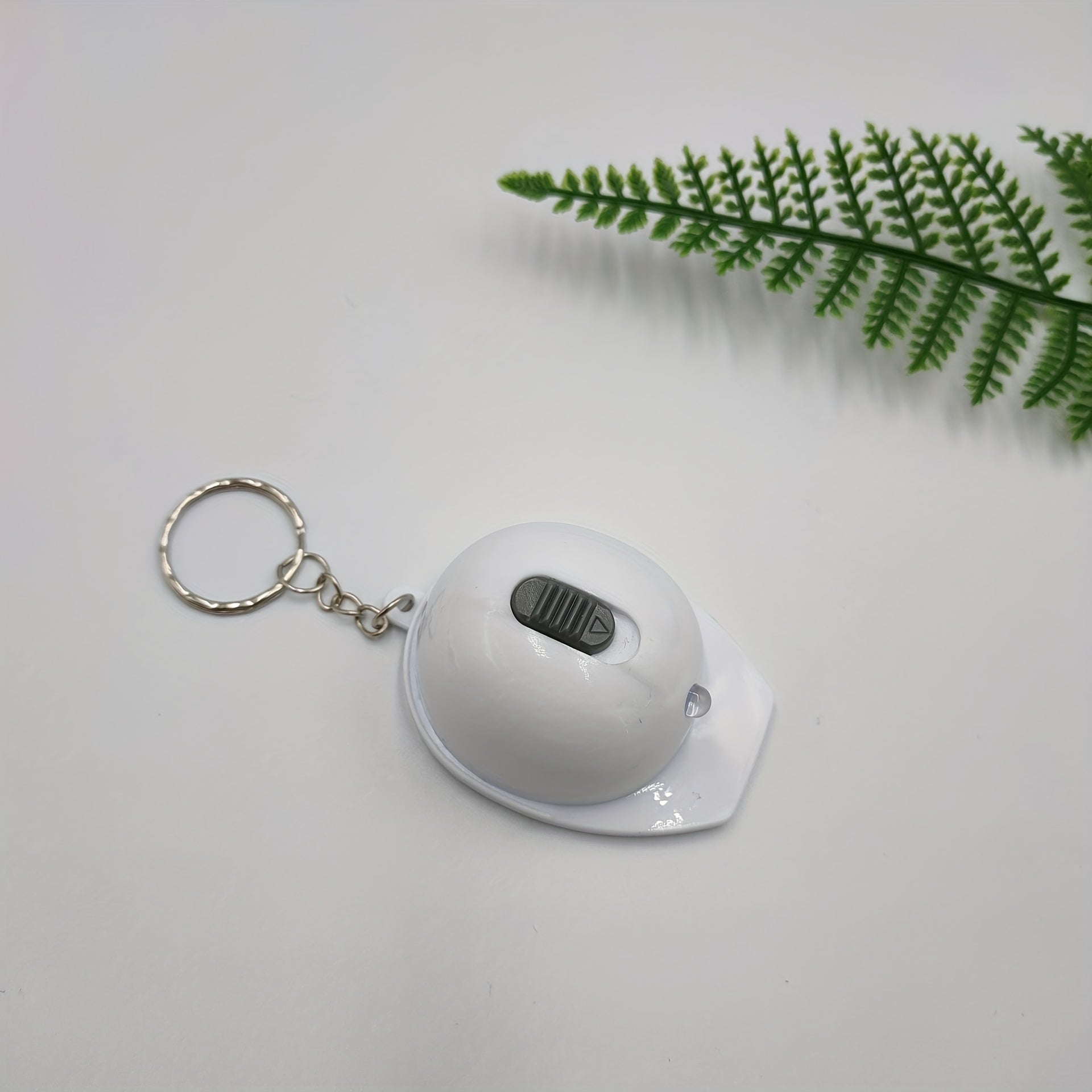 Helmet PVC With Light Security Hat Keychain For Men
