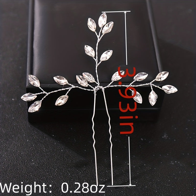 Crystal Hair Pins U-shaped Hairpin Wedding Hair Accessories
